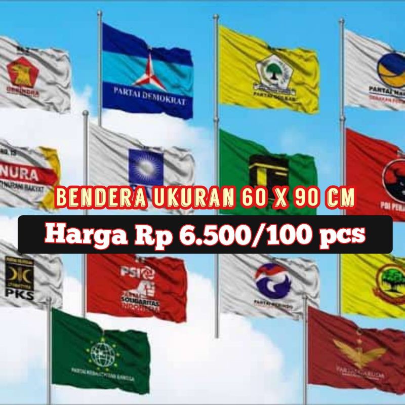 BENDERA PARTAI UK 60X90 CM