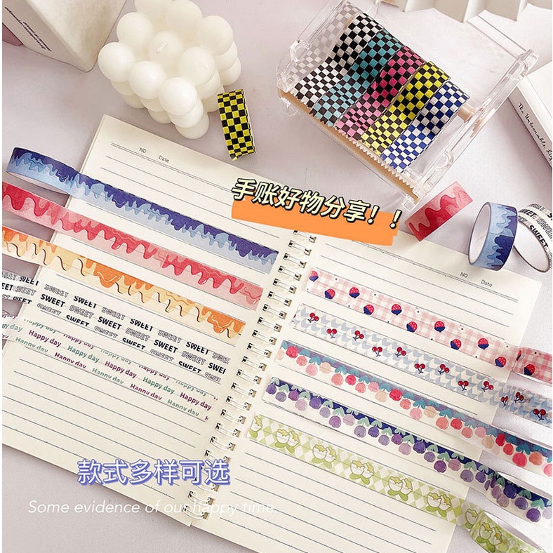 

SWEET washi tape / Masking tape / isolasi kertas berbagai macam motif