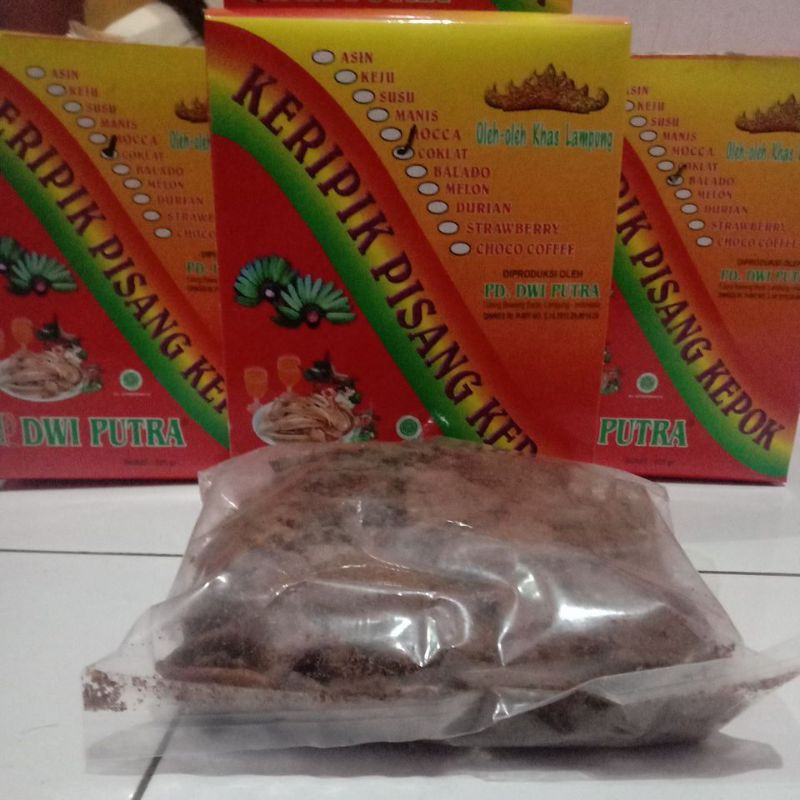

keripik Dwi putra rasa COKLAT