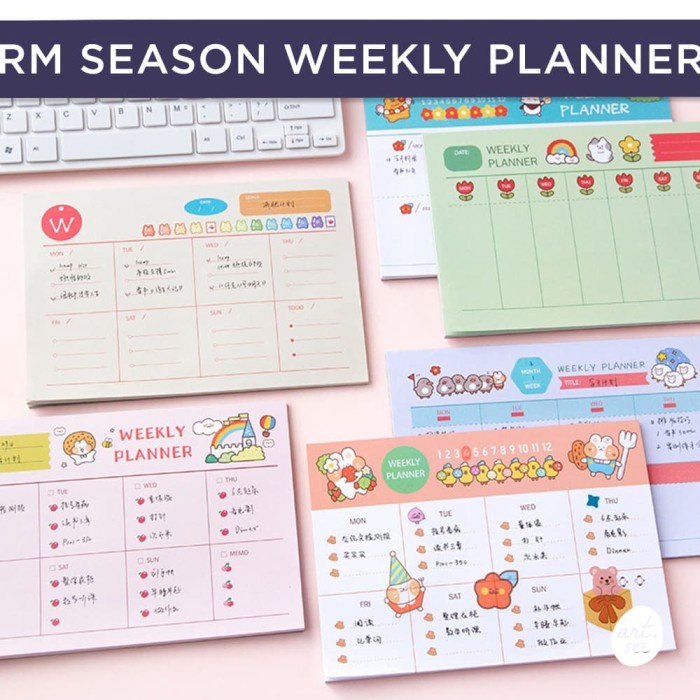

[RESTOCK] Happy Warm Season Weekly Planner Memopad - Variant A