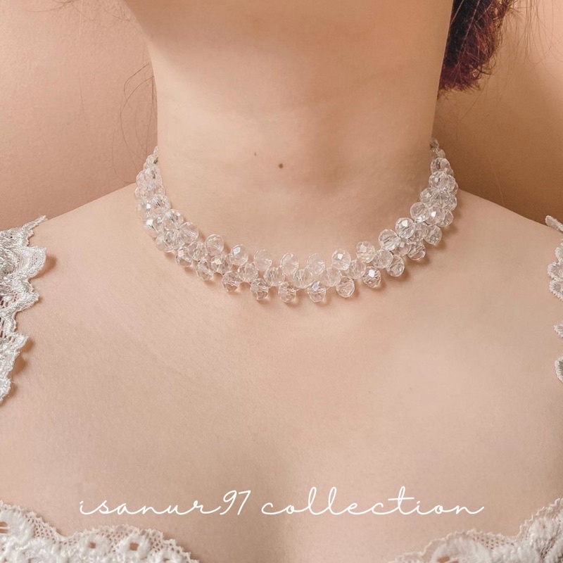 CRYSTAL CHOKER | Choker Kristal Choker Mutiara Kristal Kalung Kristal