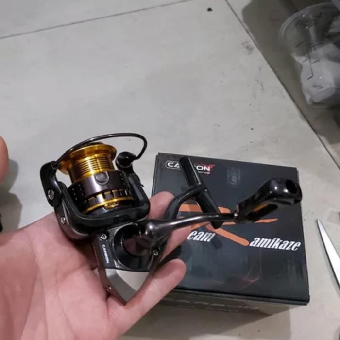 alat pancing mantul habis reel kamikaze carbon ul 500 reel ul ultralight power handel