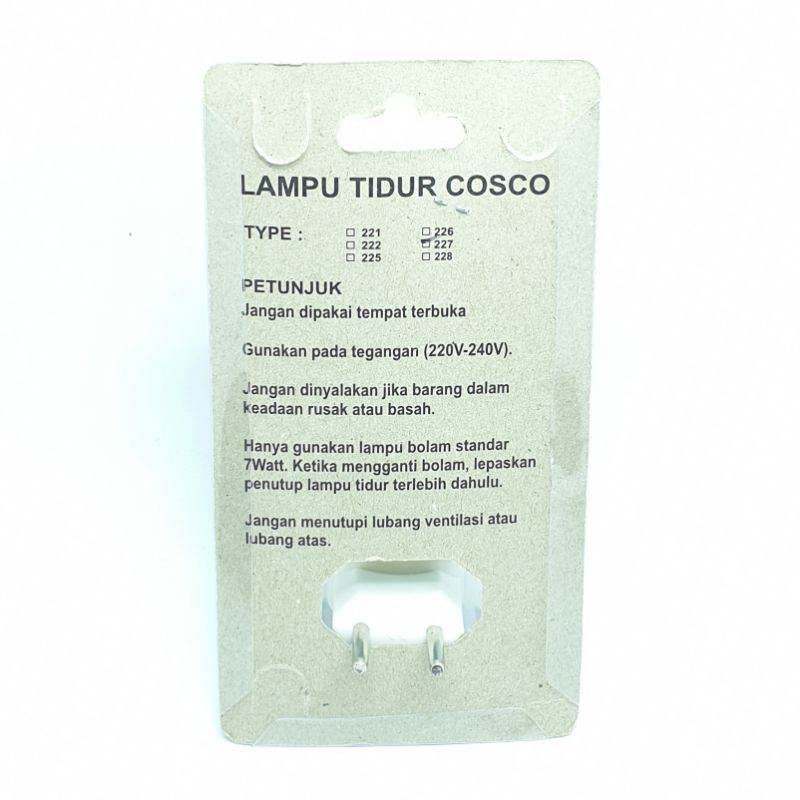 CC-227 Lampu Tidur / Mini Lamp MURAH 7w Cahaya Kuning / Lampu Mini