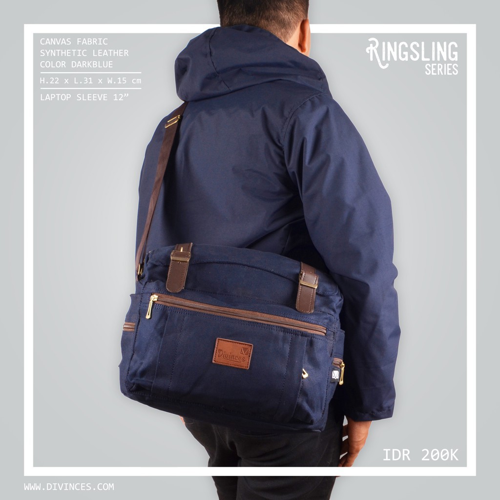 Tas Divinces Ringsling Series / Tas Selempang / Tas Kanvas