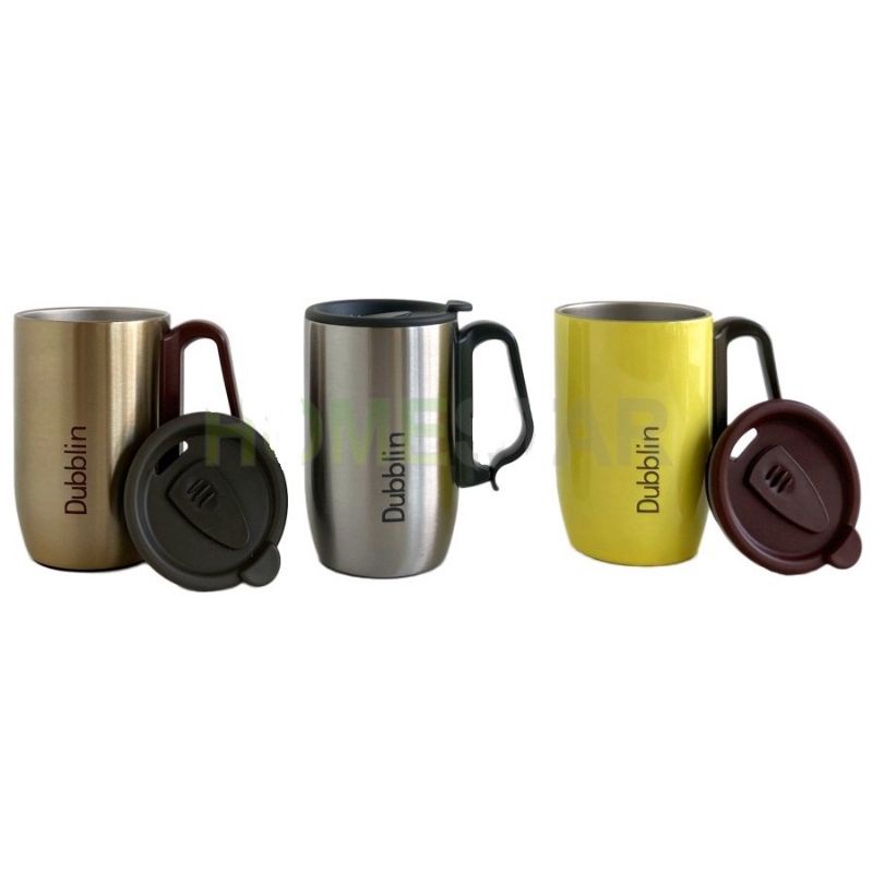 MUG / GELAS / CANGKIR KOPI TAHAN PANAS DUBBLIN 350ml STAINLESS STEEL