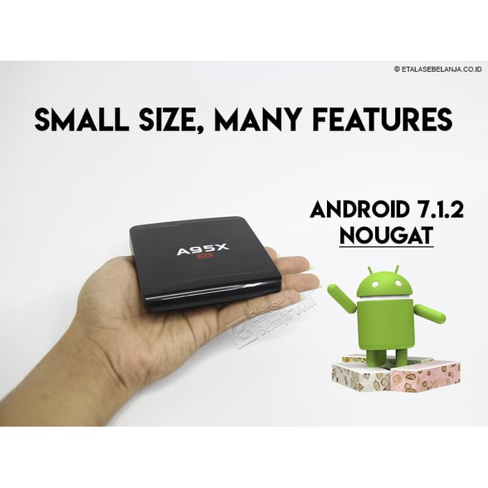 Promo PAKET SMART ANDROID TV BOX A95X   KEYBOARD WIRELESS   RAM 1GB ROM 8GB Limited