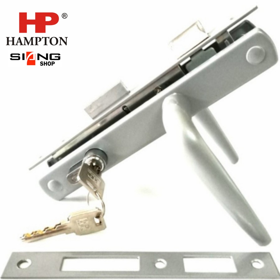 Kunci Pintu Aluminium Hampton 2170 Komplit Set (Untuk Kusen 3&quot;-9055)