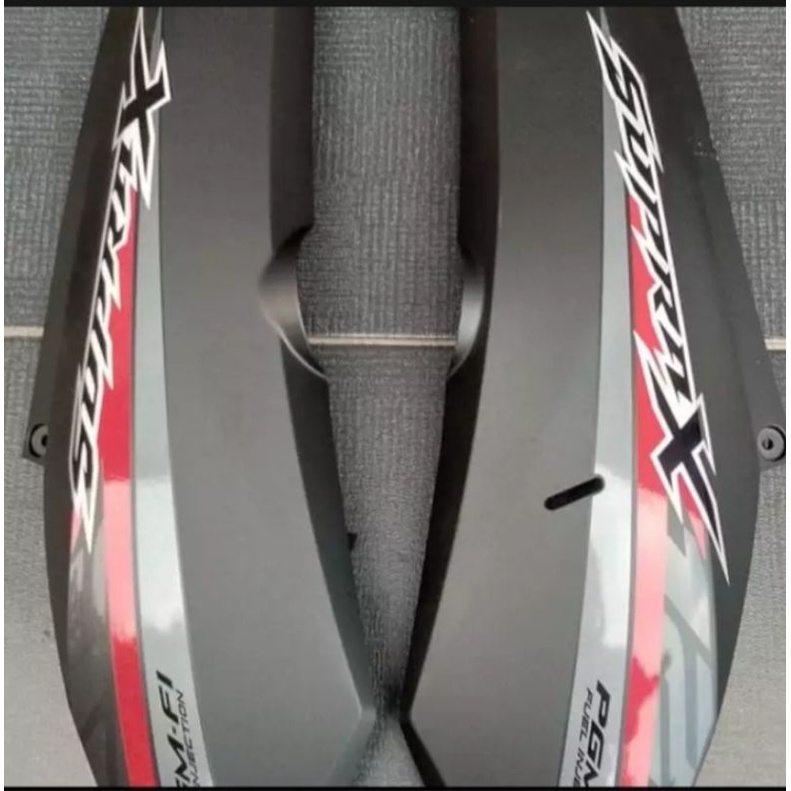 body belakang supra x125 fi hitam doff