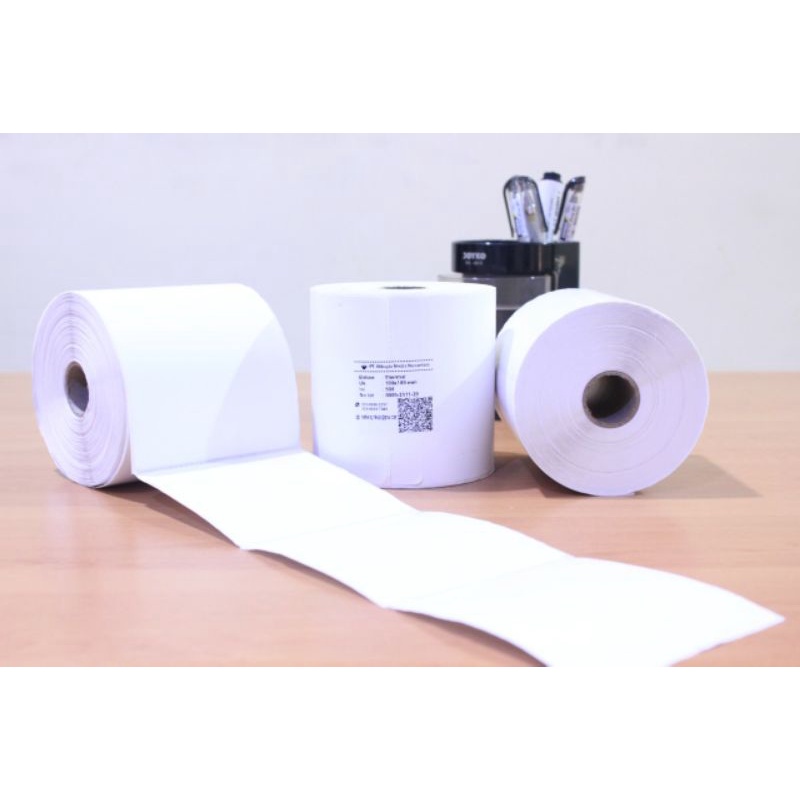 

STIKER LABEL THERMAL 100X150 mm 1Roll isi 500 Lembar