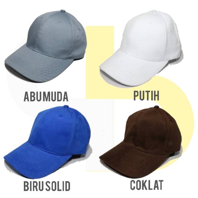 Topi Polos Hitam Kualitas Distro Bahan Rafel pengait Penyetel CAKOP BESI