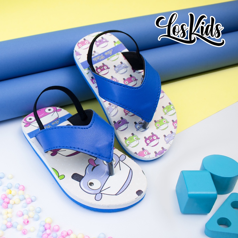 BAYAR DITEMPAT Sandal Anak Dino / Sandal Anak Laki Laki / Sandal Jepit Anak Ringan / Sandal Baru / BLUE DINO