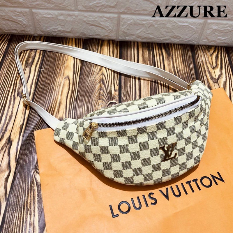 TAS WANITA SELEMPANG  LV WAISTBAG PLAT BUMBAG IMPORT TAS SELEMPANG CEWEK TERMURAH ( BISA COD )