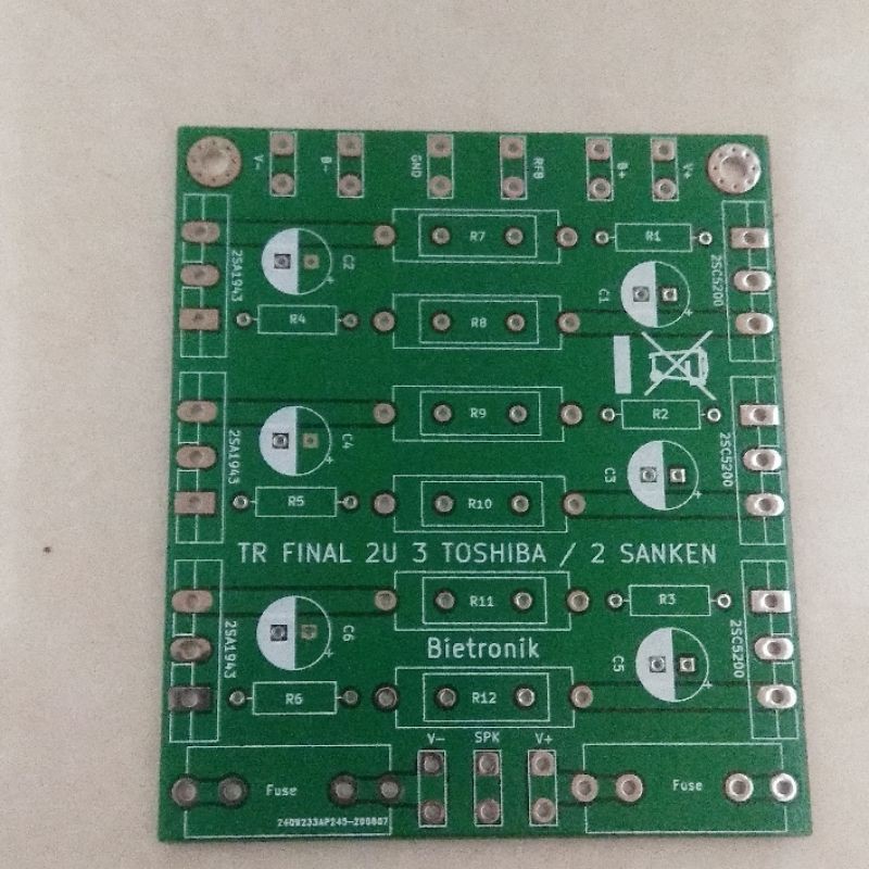 PCB TR FINAL 3 TOSHIBA 2 SANKEN 2U DOUBLE LAYER