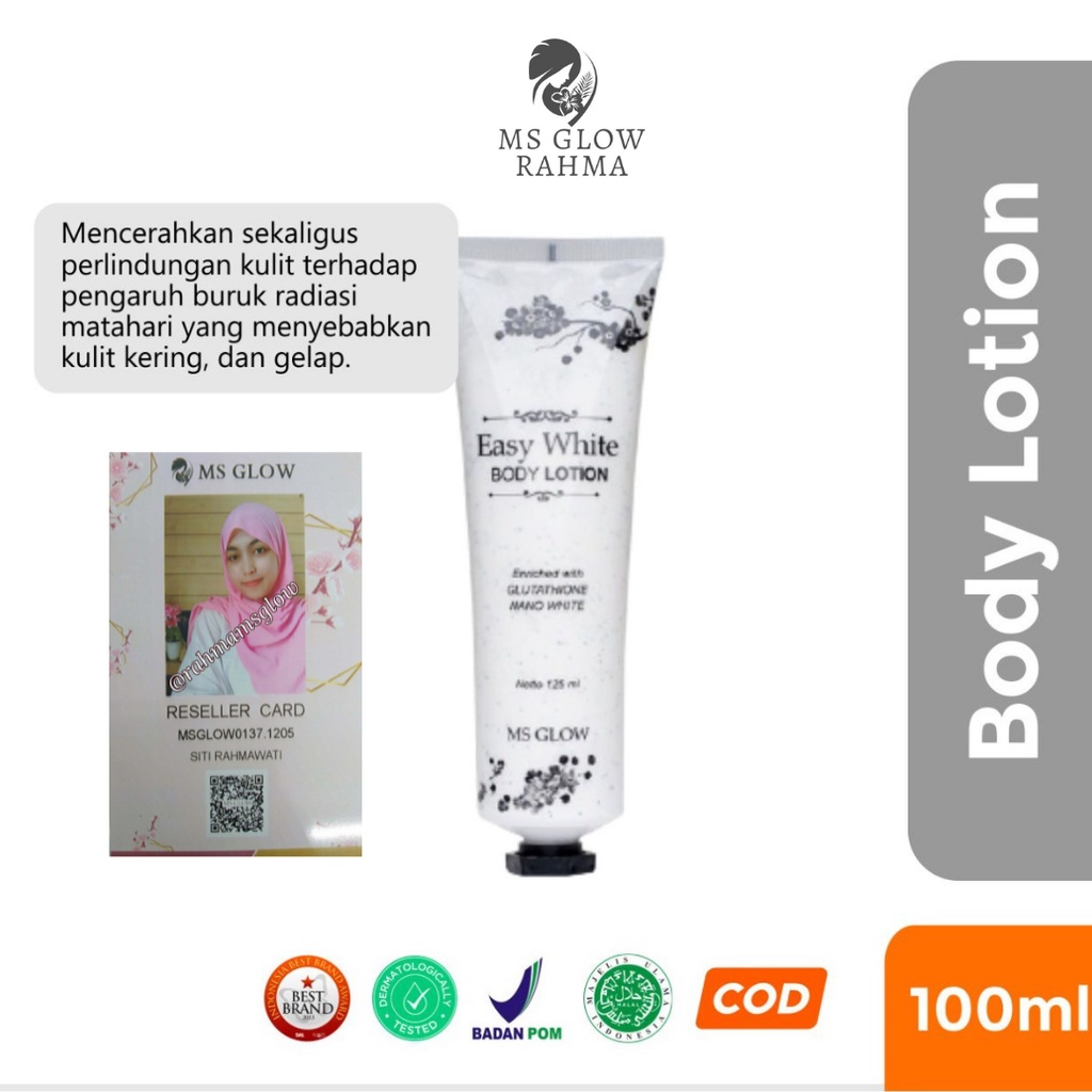 MS glow Easy White Body Lotion Pemutih Badan