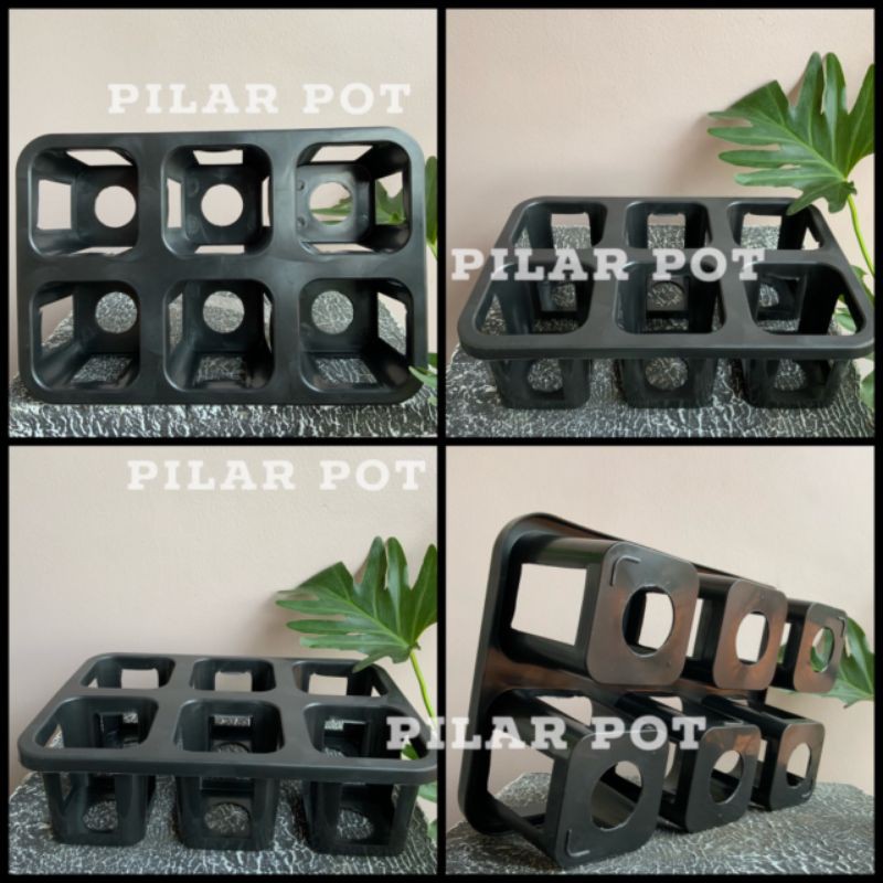 Tray pot nkt kotak 8cm (tanpa pot) | nkt kotak 8cm | tray semai bibit