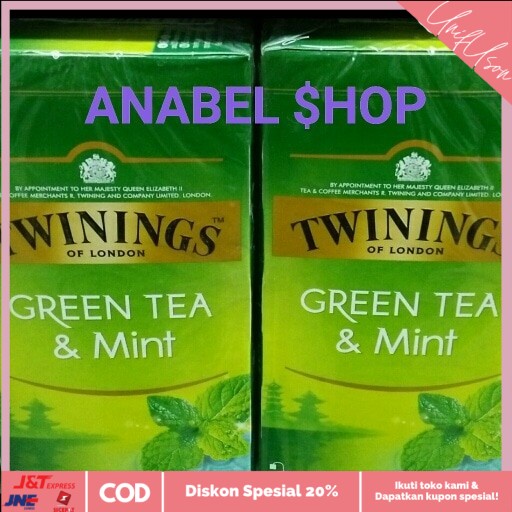 

⭐COD⭐ Teh Twinings of London Green Tea & Mint Tea Bag Twining Import