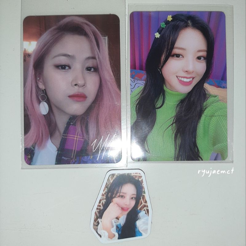 PC/PHOTOCARD RYUJIN ICY SIGN  - YUNA NBD MARCH (PAIRING)
