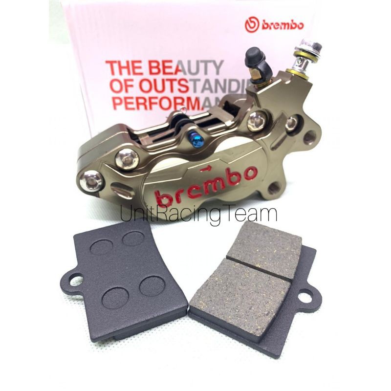 Kaliper Brembo Monoblok 4 Piston Big Logo plus Free Kampas / Kaliper Monoblok Brembo Big Pot