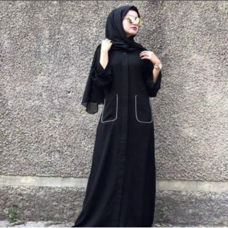 GAMIS ABAYA MUSLIM COUPLE DUBAI SAKU (BUSUI) MURAH COD