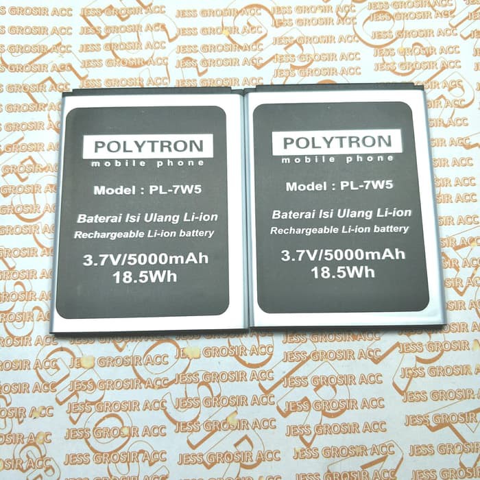 Baterai Battery Original Double Power PL-7W5 , PL7W5 ZAP 6 Cleo 4G500