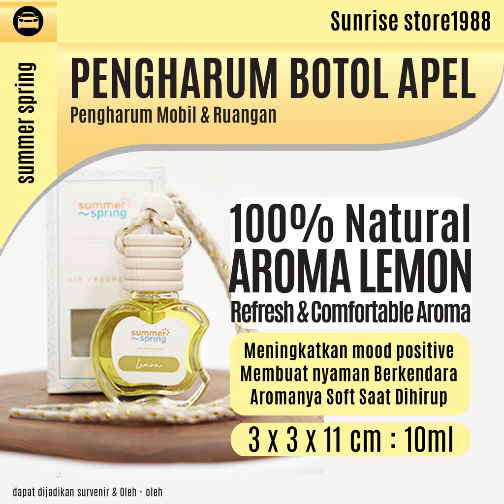 pewangi mobil parfum mobil pewangi mobil botol apel lemon