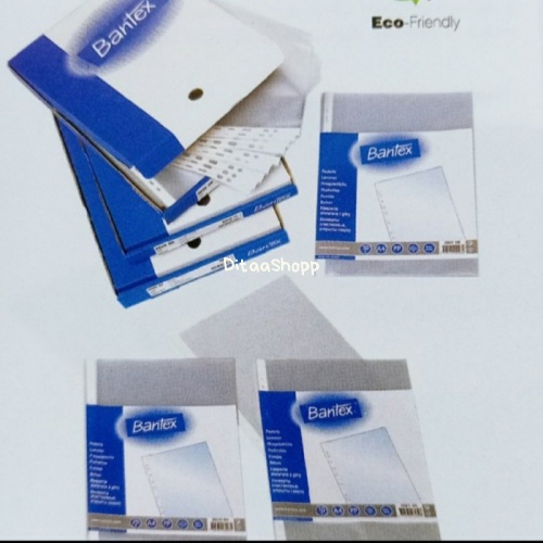 

Plastik Pp Pocket A4 / Antiglare / O. O9 Mm Merk Bantex 2042 047