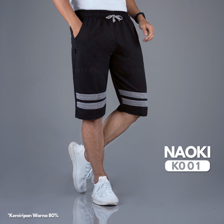 Celana Training Pendek Sporty Celana Olahraga Pria Sporty QOMISHU NAOKI series Celana Pendek Pria Ol