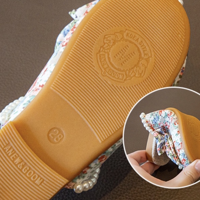 babyfit SANDAL PEARL sendal mutiara flats slip on anak perempuan import zz-0510r