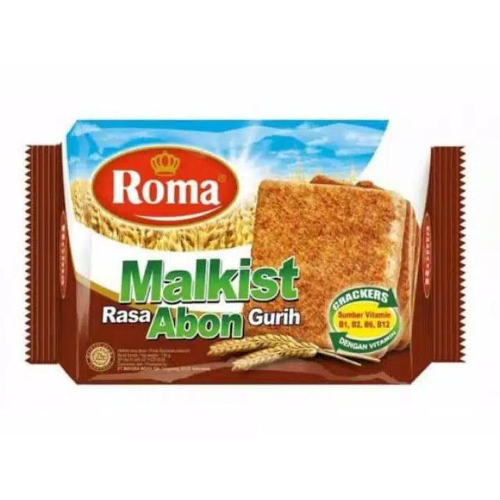 

STORE SNACK BISKUIT ROMA MALKIST ABON / wafer / Abon Sapi