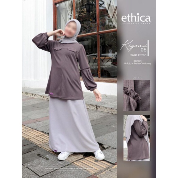 ETHICA KIYOMI 05 PLUM KITTEN, SILVER GREY / SETELAN ETHICA TERBARU