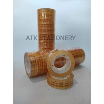 

Selotip / Isolasi / Solasi / Pita Perekat / Stationery Tape Daimaru 12 mm x 25 yard