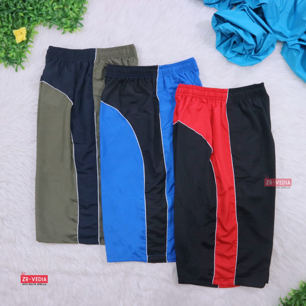 (KODE OL) Celana Olahraga Dewasa Uk.Normal / Celana Santai Pendek Polos Boxer Pants Hawai Sport