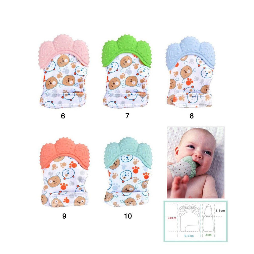 LIN032 Baby Teether Mitten (Sarung Tangan Gigitan Bayi) BPA Free