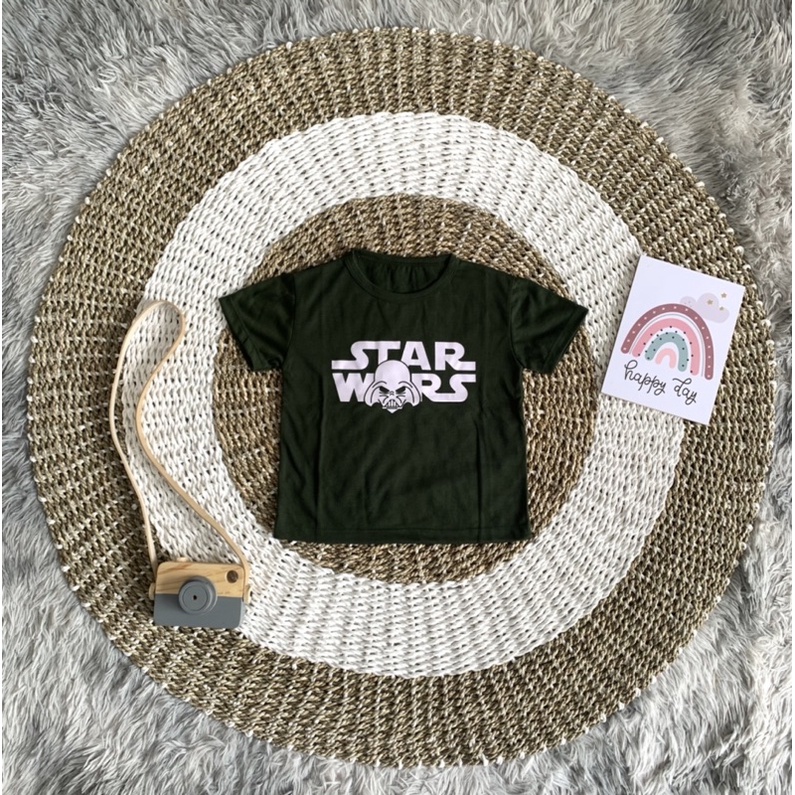 Baju Kaos Anak Laki Laki Starwar | Kaos anak usia 12 bulan - 5 tahun | Kaos distro anak