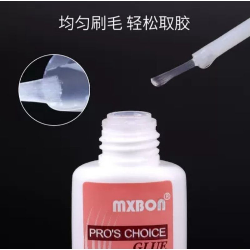 Mxbon glue 7gr/Nail Arts Glue dengan kuas/Lem Kuku Palsu/Lem Dekorasi Nail Arts