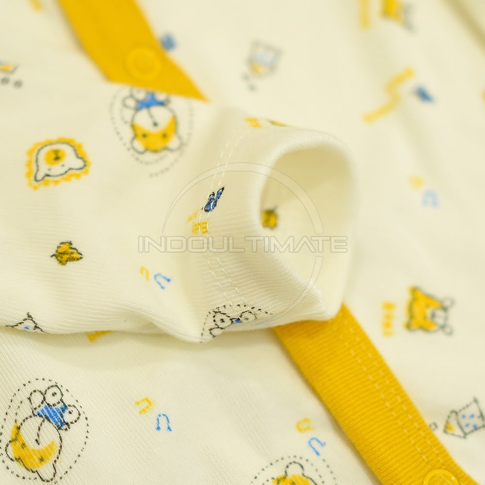 BC-09002 Jumper Kaki Tutup Bayi Perempuan Laki Laki Baru Lahir Lengan Panjang Karakter Set Pakaian