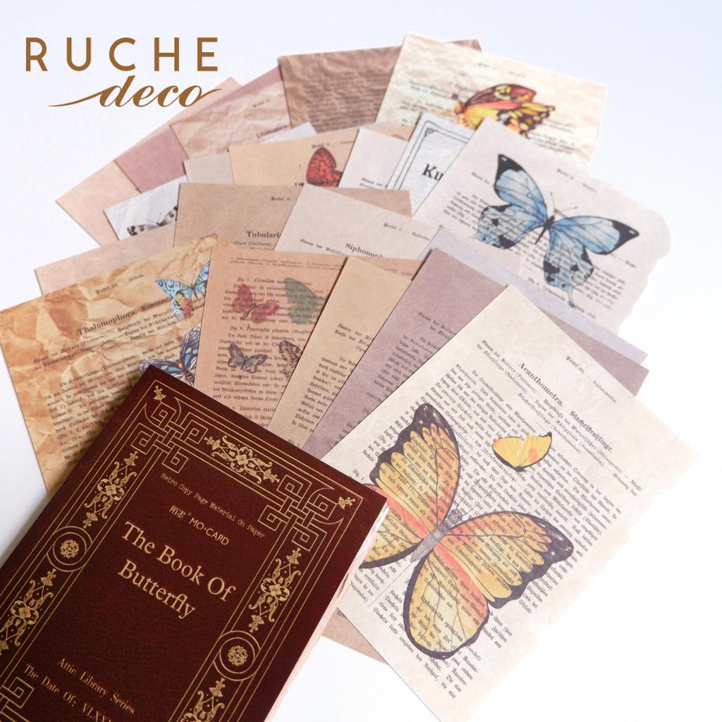 

RUCHE DECO - Decorative Paper 1 / VINTAGE DECORATION PAPER / Aesthetics Decor Craft Paper / Journal Vintage / VINTAGE DECORATION PAPER UNTUK JURNAL JOURNAL BUJO SCRAPBOOK