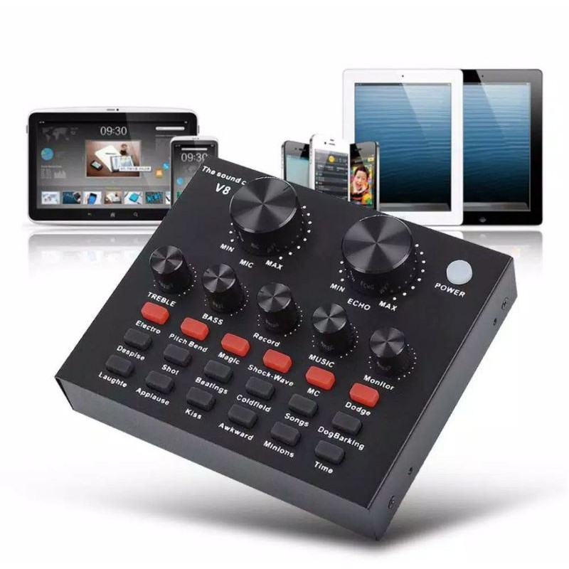 MIXER BLACKSPIDER V8 MULTIFUNCTIONAL LIVE SOUNDCARD