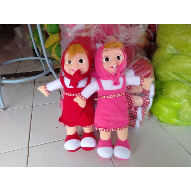 BONEKA KARAKTER KARTUN MASHA AND THE BEAR MURAH