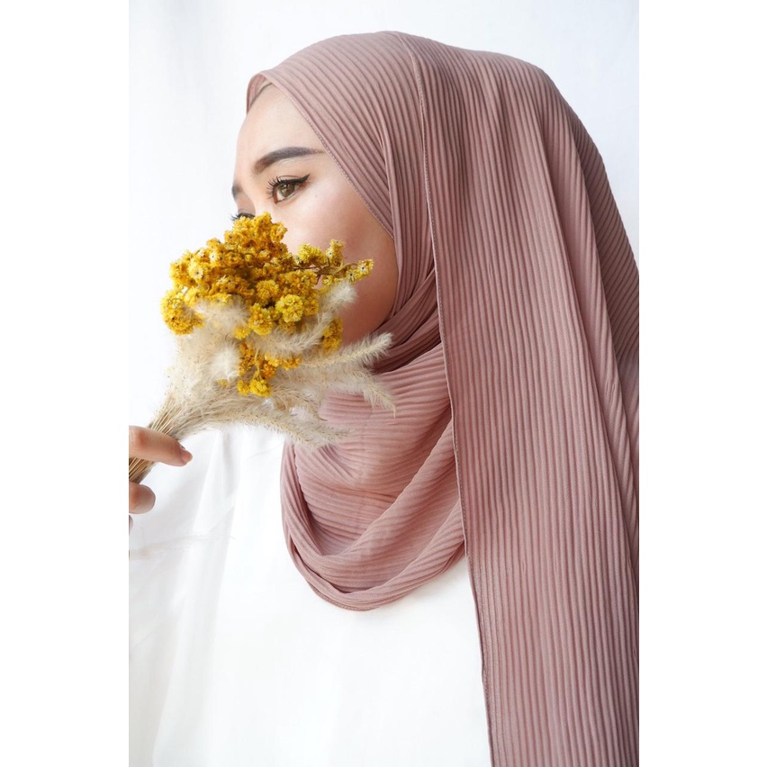 PLEATED SHAWL / PASHMINA FULL PLISKET-Softlattte