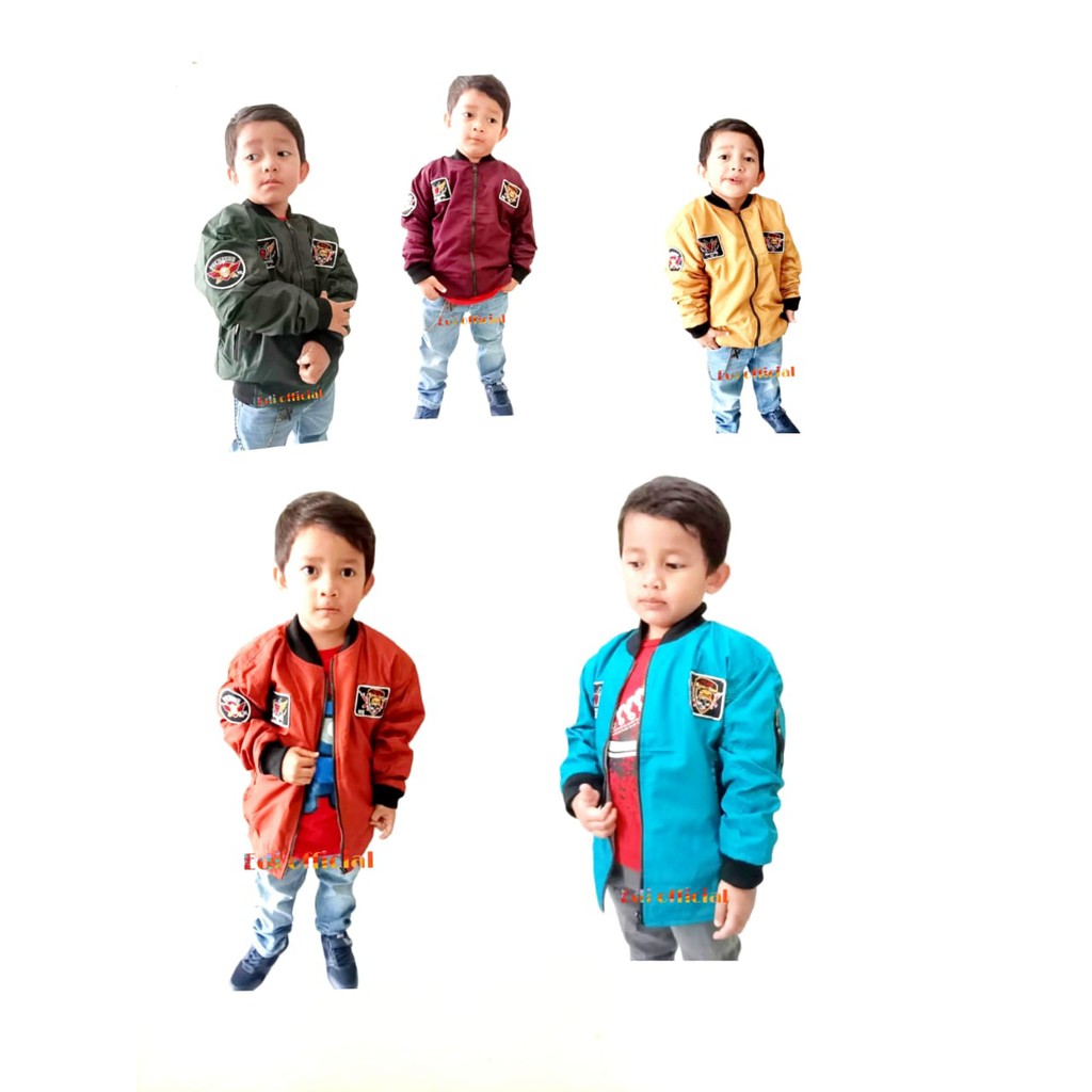 Outerwear - Jaket Bomber Anak Bolak Balik 2-12 tahun