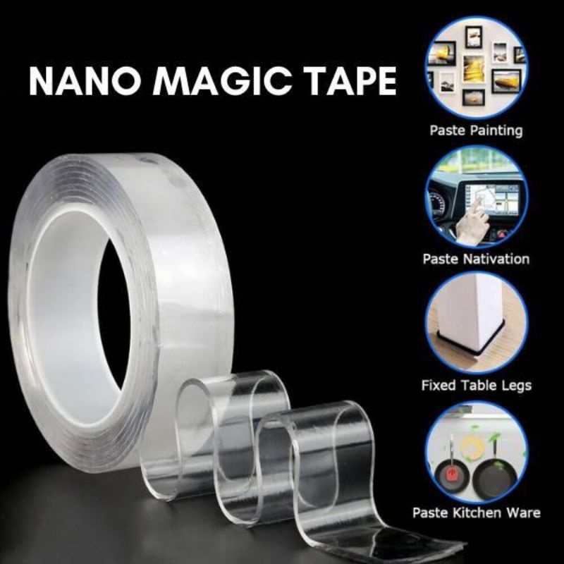 

Nano Tape Magic Double Tape / Isolasi 2 Sisi Serbaguna 1 pcs Random