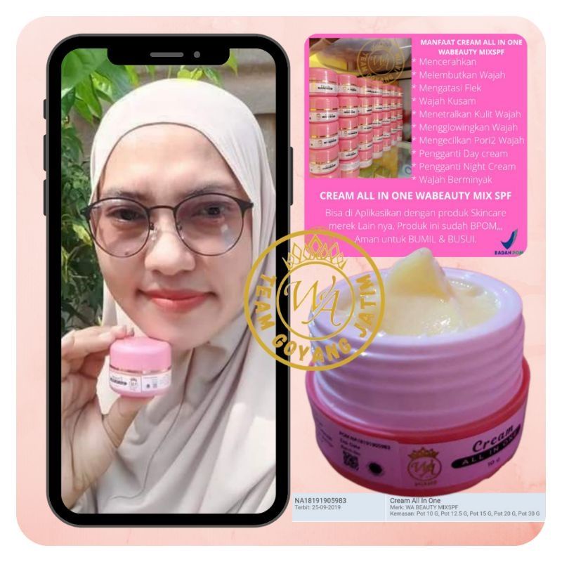 Cream All In One Wa Beauty MixSpf