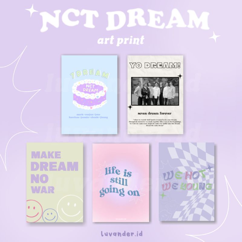 NCT DREAM ART PRINT WALLDECOR by luvander.id