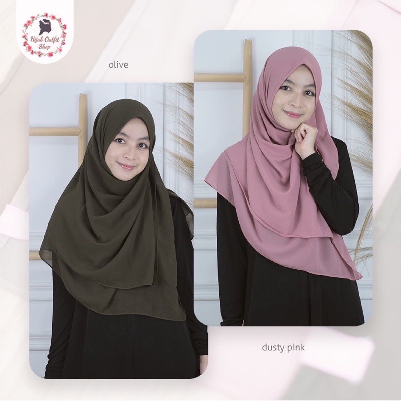 Khimar Instan Nazma / khimar non pad bahan baby doll