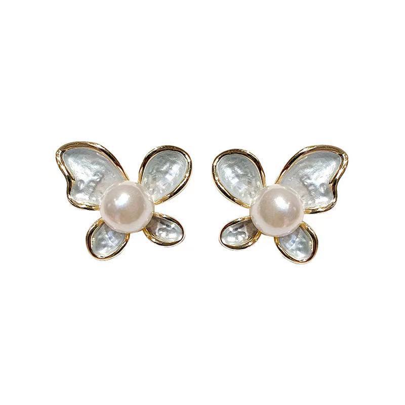 2021 baru trendi bunga stud earrings Mori gaya Peri anting-anting Korea temperamen sederhana dan rin