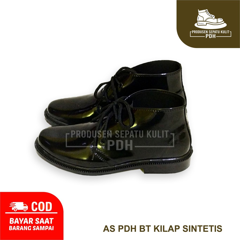 SEPATU PDH PRIA KILAP MENGKILAP SEPATU PDH TALI PRIA SEPATU KERJA KANTOR JATAH POLRI POLISI TNI SATPAM