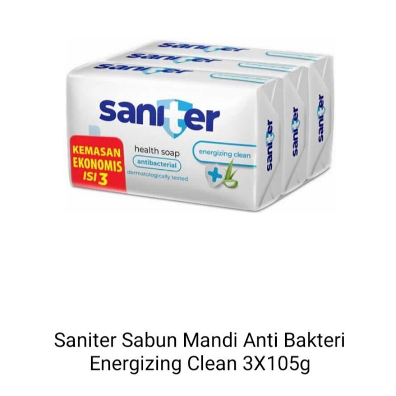 Saniter sabun batang kemasan ekonomis isi 3 JUMBO