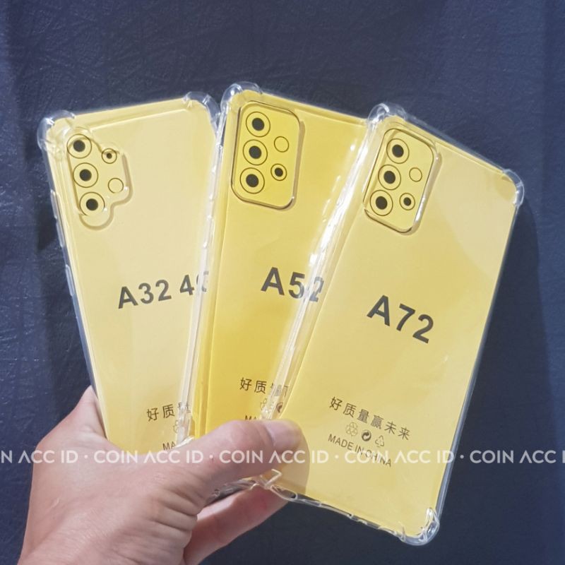 SOFTCASE SAMSUNG A03s/A02s/A22/A32/A52/A72/A02/A21s/A51/A71 4G/5G - silicon casing transparan ANTI CRACK CASE