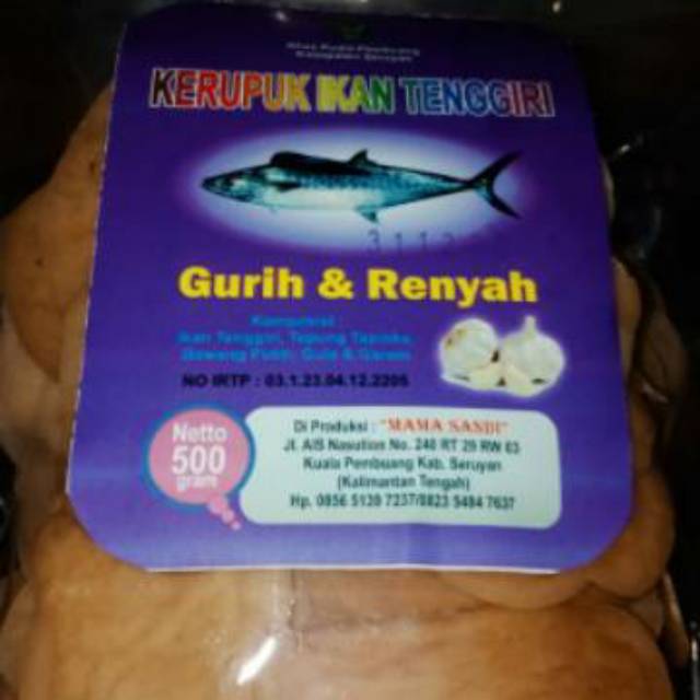 

Kerupuk IKAN TENGGIRI 500 gr